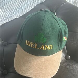 Green and Tan Ireland Baseball Cap